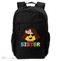 Building Bricks Blocks Sister Master Builder Family Matching Backpack thumb 0