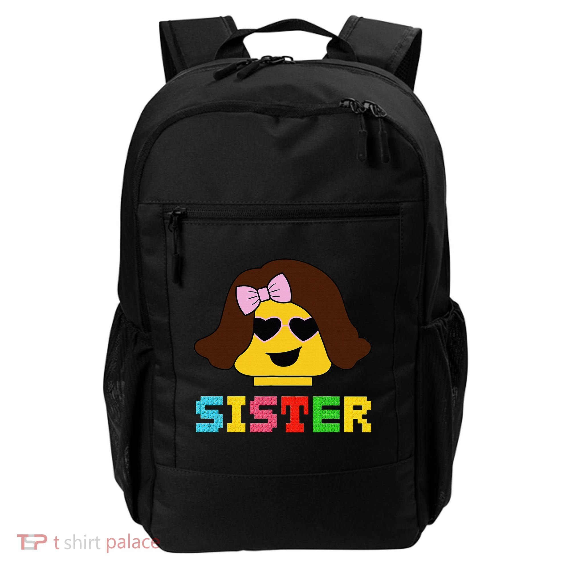 Building Bricks Blocks Sister Master Builder Family Matching Backpack