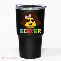 Building Bricks Blocks Sister Master Builder Family Matching Tumbler thumb 0