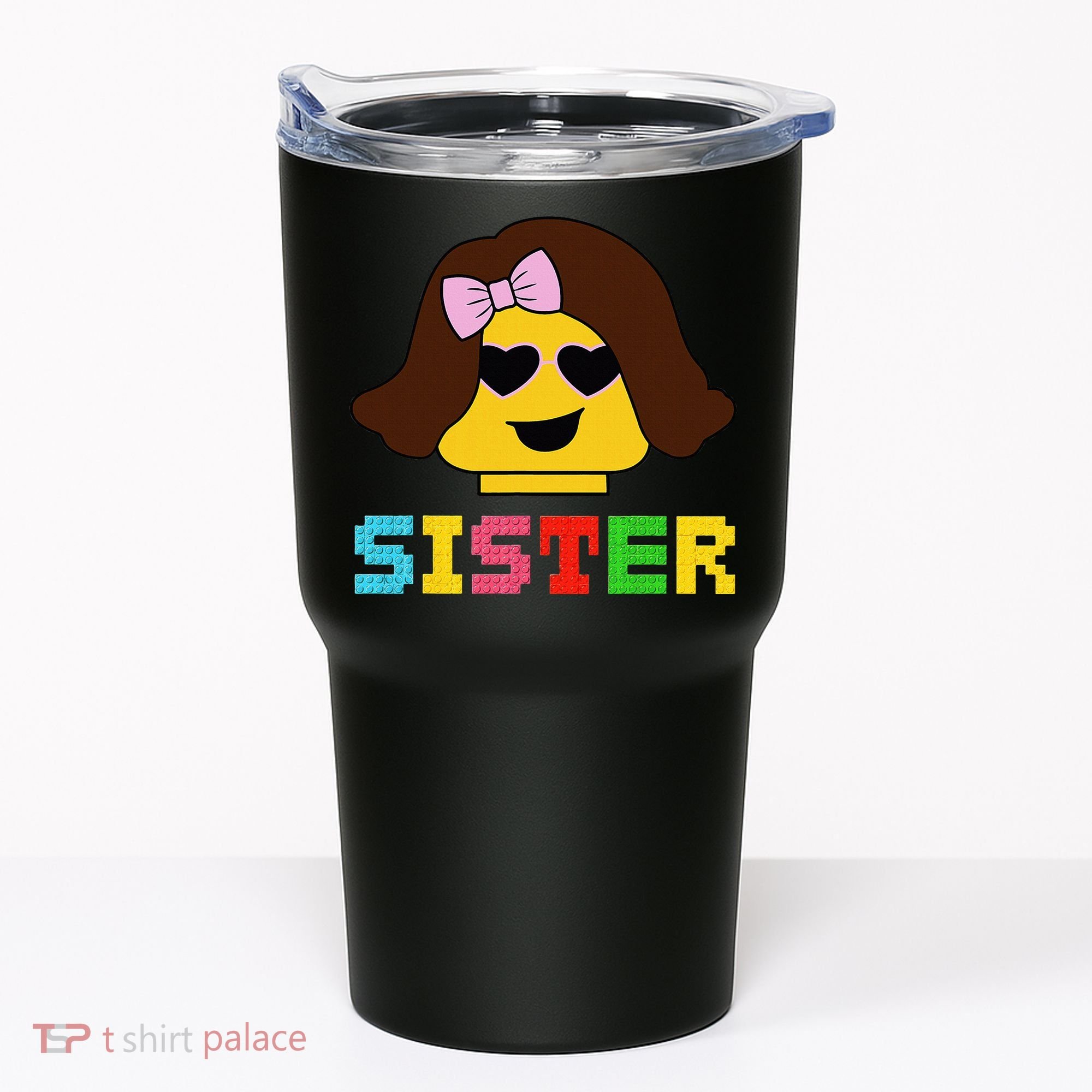 Building Bricks Blocks Sister Master Builder Family Matching Tumbler