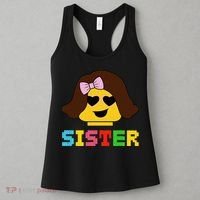 Building Bricks Blocks Sister Master Builder Family Matching Women's Tank Top thumb 3