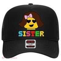 Building Bricks Blocks Sister Master Builder Family Matching Hat thumb 0