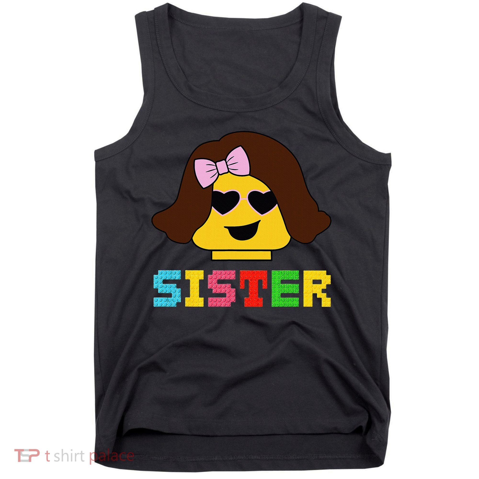 Building Bricks Blocks Sister Master Builder Family Matching Tank Top