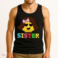 Building Bricks Blocks Sister Master Builder Family Matching Tank Top thumb 3