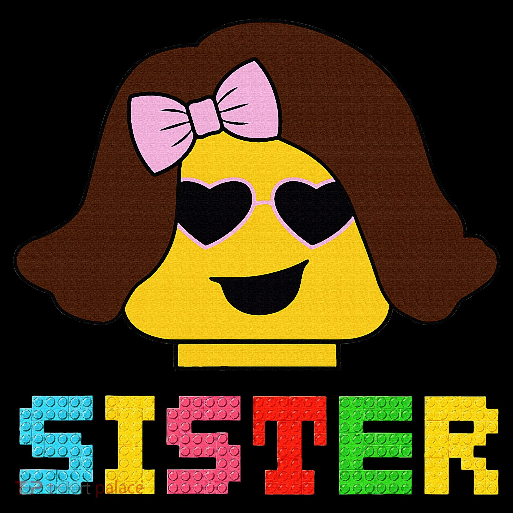 Building Bricks Blocks Sister Master Builder Family Matching Visor
