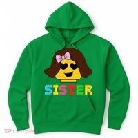 Building Bricks Blocks Sister Master Builder Family Matching Hoodie thumb 0