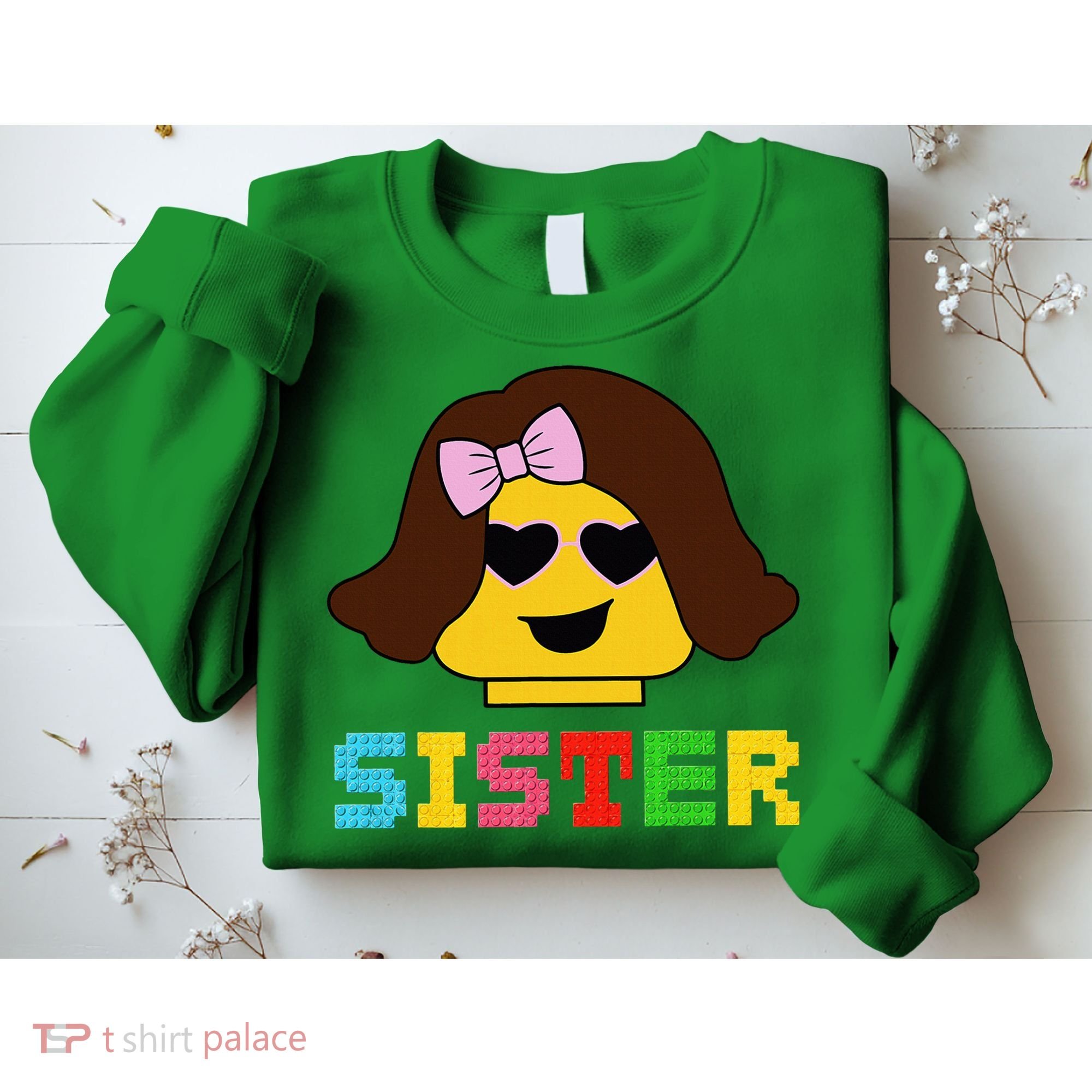 Building Bricks Blocks Sister Master Builder Family Matching Sweatshirt