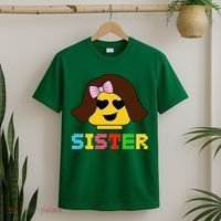 Building Bricks Blocks Sister Master Builder Family Matching T-Shirt thumb 2