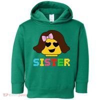 Building Bricks Blocks Sister Master Builder Family Matching Toddler Hoodie thumb 0