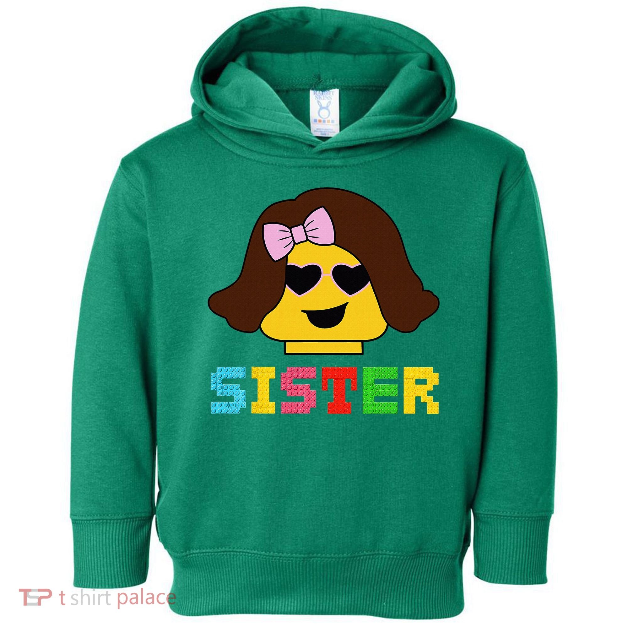 Building Bricks Blocks Sister Master Builder Family Matching Toddler Hoodie