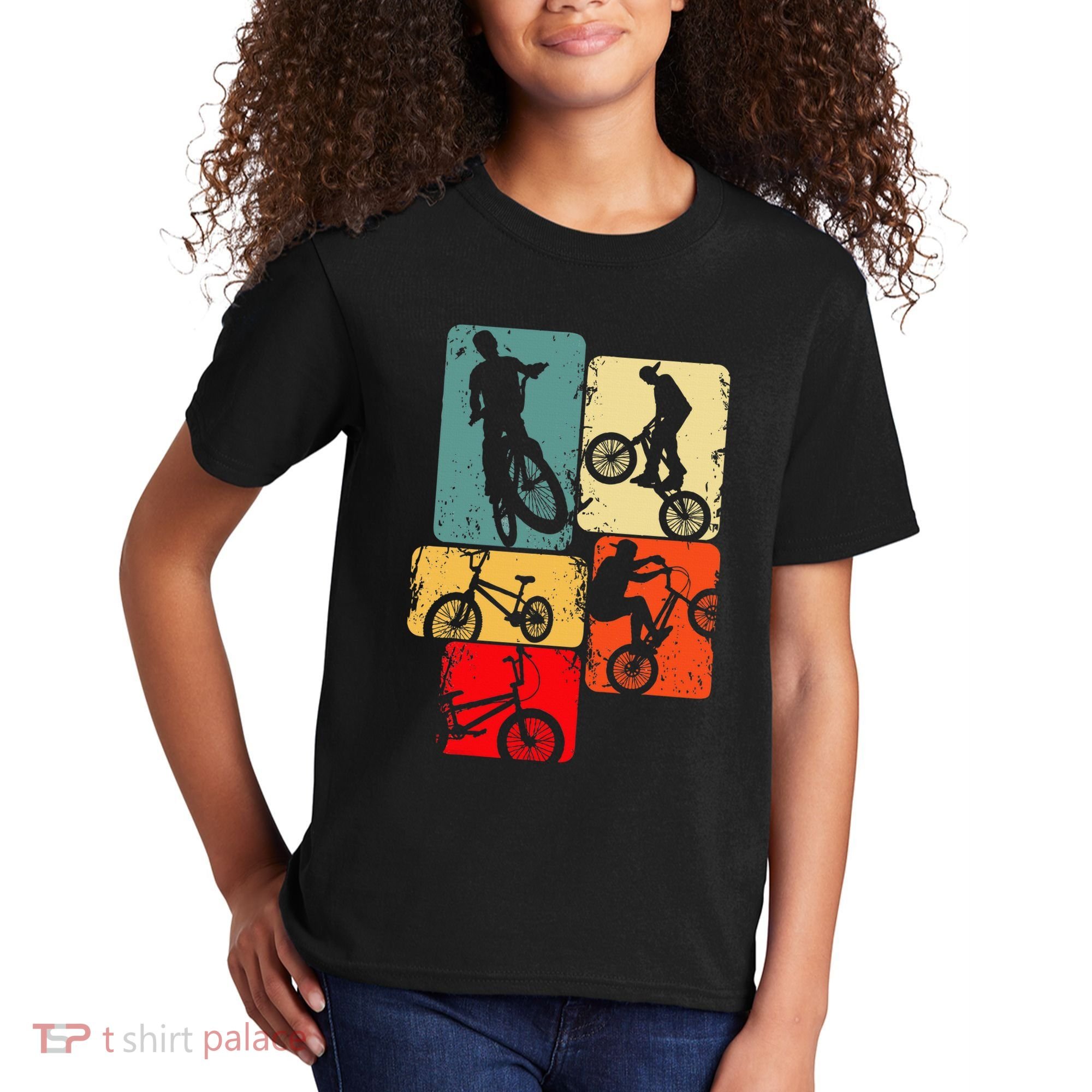 Bmx Bike Bicycle Stunt Racing Kids T-Shirt