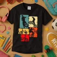 Bmx Bike Bicycle Stunt Racing Kids T-Shirt thumb 3
