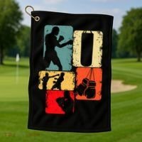 Boxer Boxing Golf Towel thumb 1