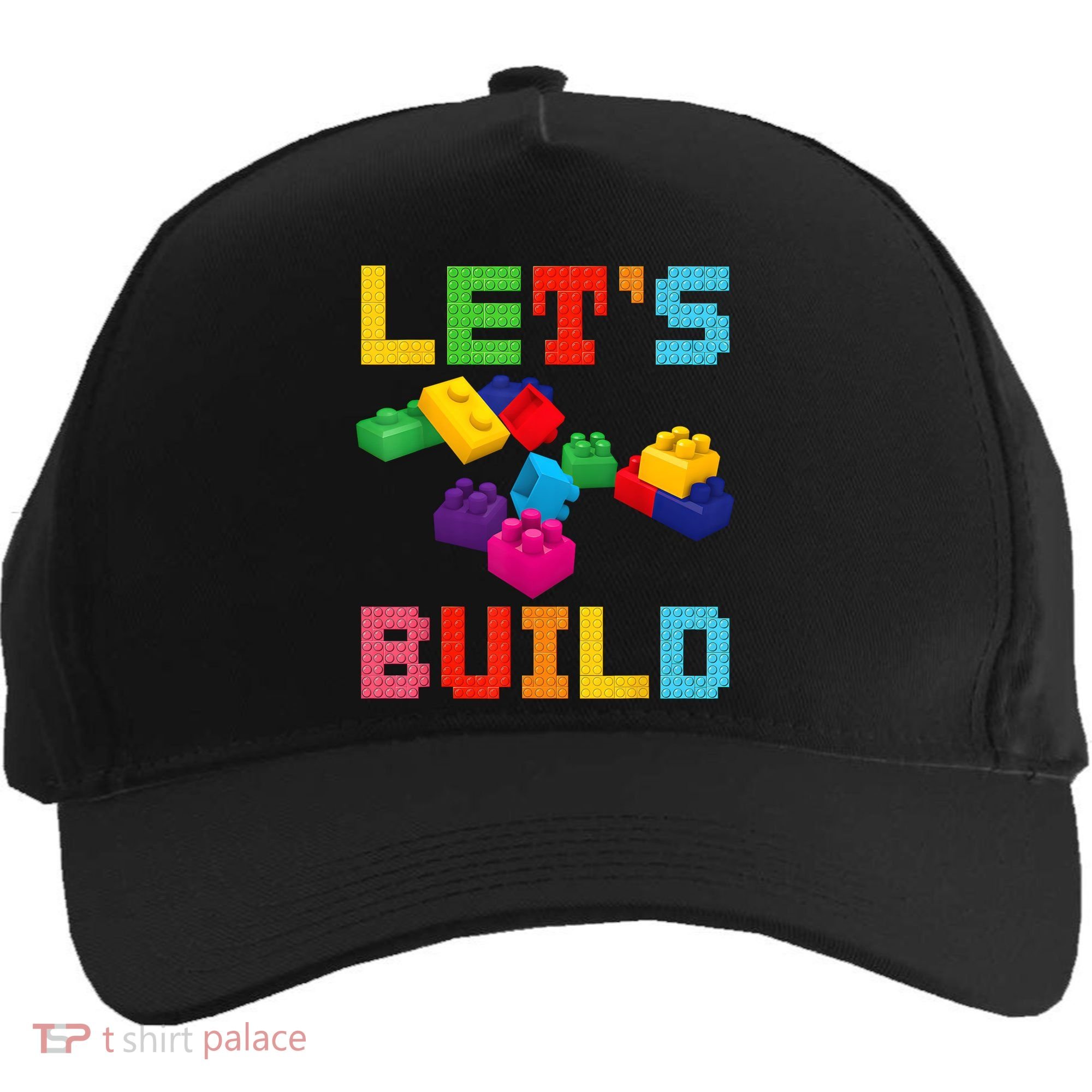 Block Brick Building LetS Build Master Builder Toys Kids Five-Panel Snapback Cap