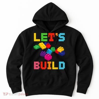 Block Brick Building LetS Build Master Builder Toys Kids Hoodie
