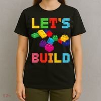 Block Brick Building LetS Build Master Builder Toys Kids T-Shirt thumb 4