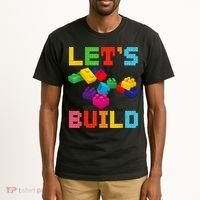 Block Brick Building LetS Build Master Builder Toys Kids Tall T-Shirt thumb 2