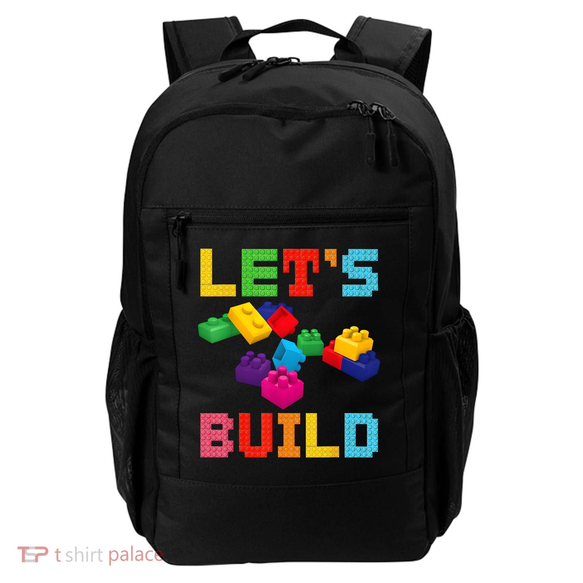 Block Brick Building LetS Build Master Builder Toys Kids Backpack