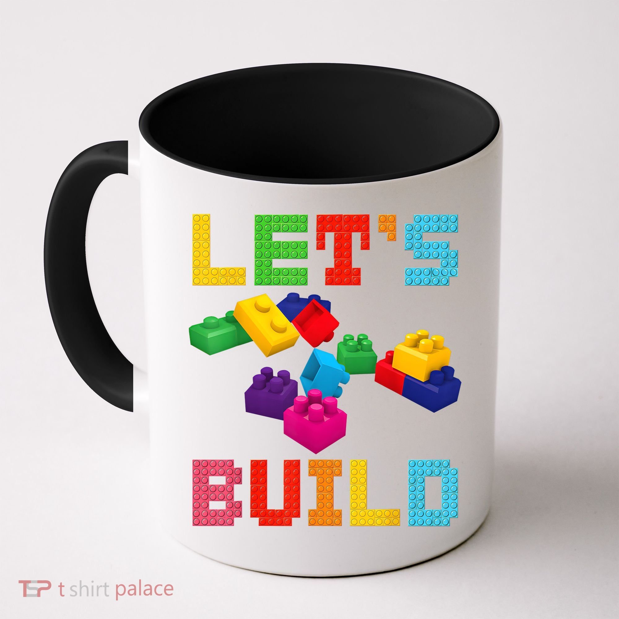 Block Brick Building LetS Build Master Builder Toys Kids Coffee Mug