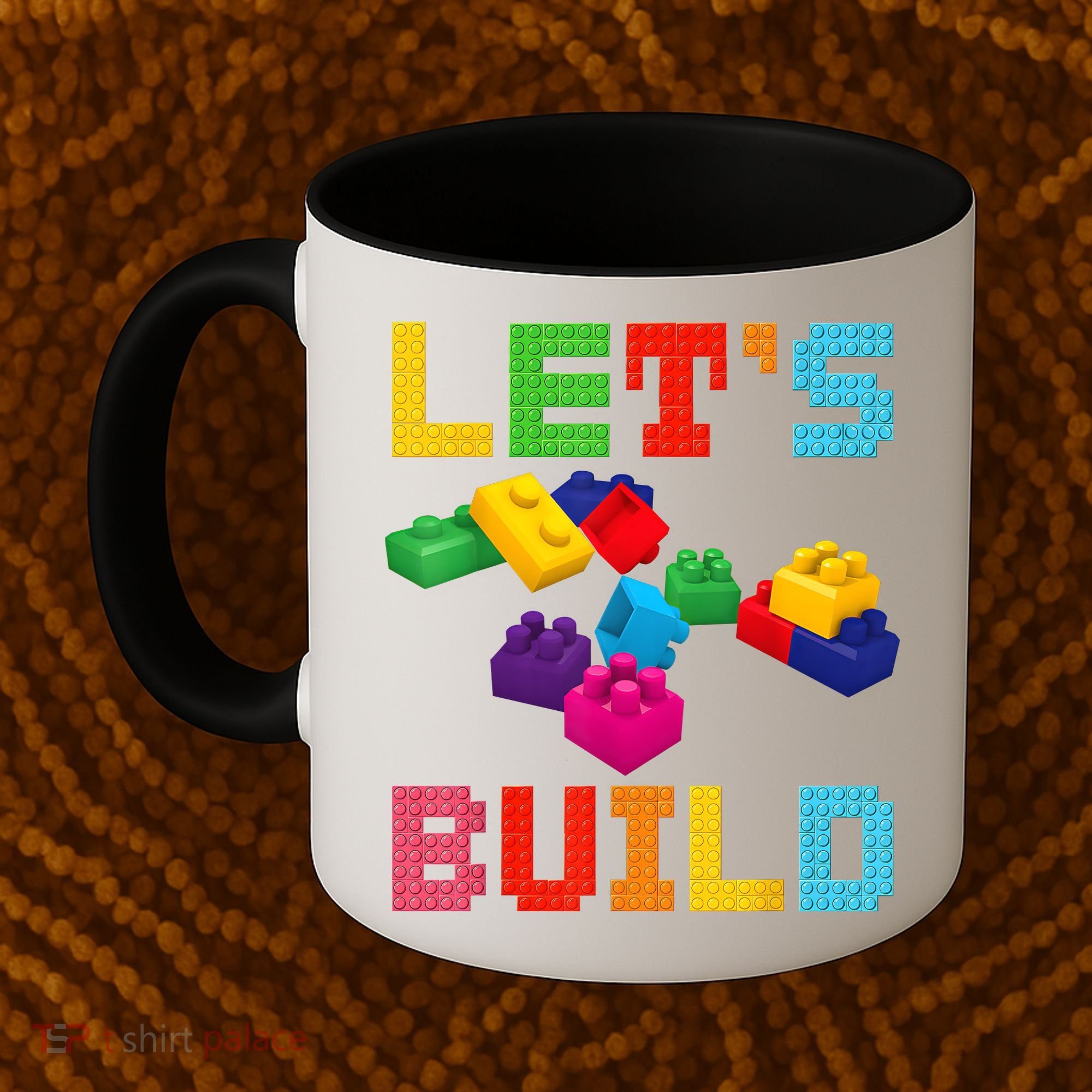 Block Brick Building LetS Build Master Builder Toys Kids Coffee Mug