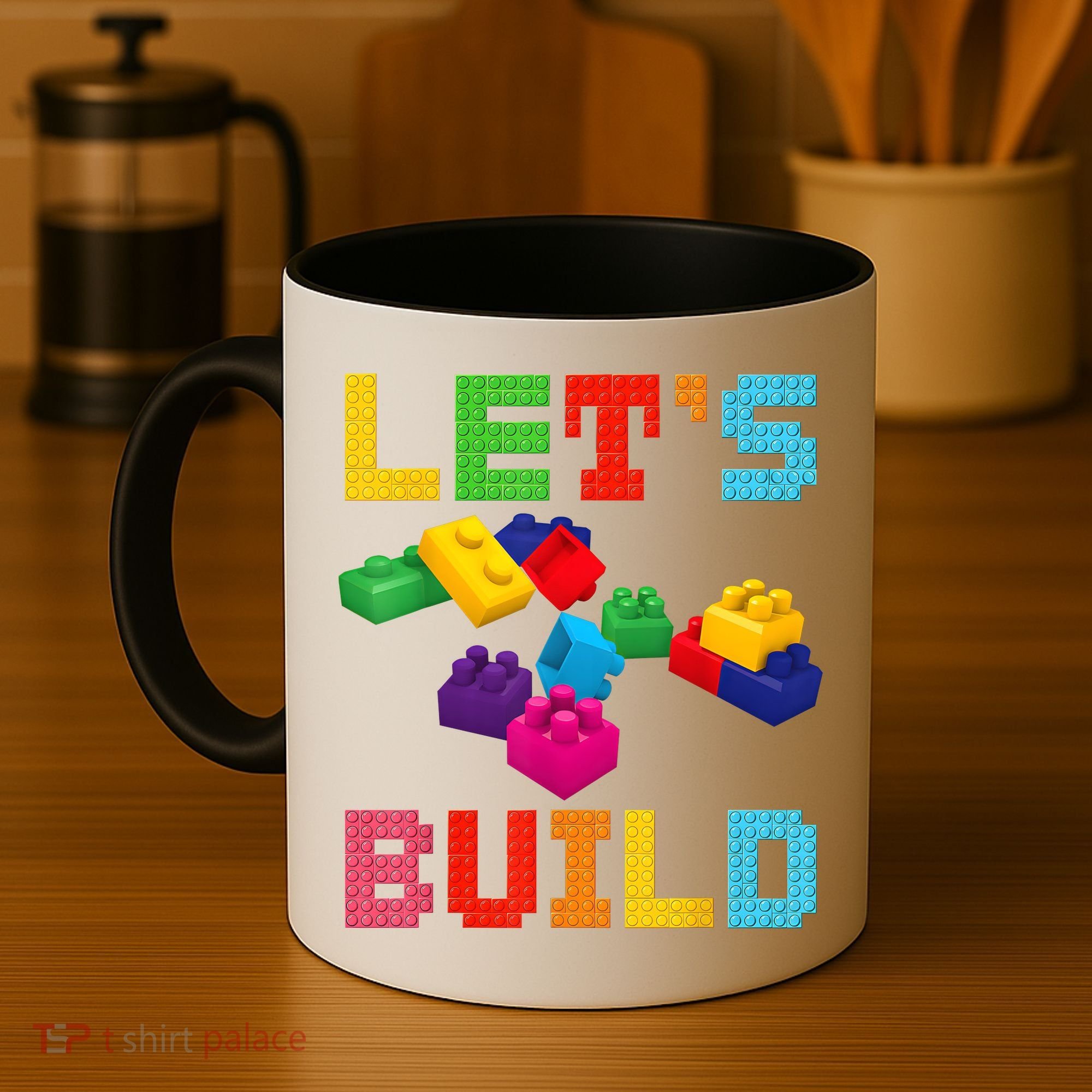 Block Brick Building LetS Build Master Builder Toys Kids Coffee Mug