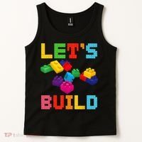 Block Brick Building LetS Build Master Builder Toys Kids Tank Top thumb 2