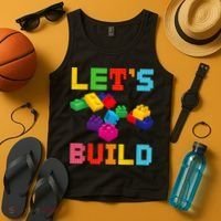 Block Brick Building LetS Build Master Builder Toys Kids Tank Top thumb 4