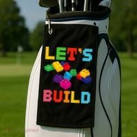 Block Brick Building LetS Build Master Builder Toys Kids Golf Towel thumb 2