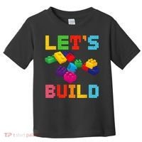Block Brick Building LetS Build Master Builder Toys Kids Toddler T-Shirt thumb 0