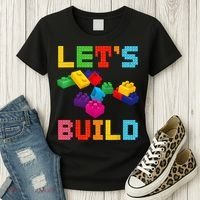 Block Brick Building LetS Build Master Builder Toys Kids Women's T-Shirt thumb 3