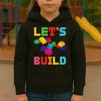 Block Brick Building LetS Build Master Builder Toys Kids Kids Hoodie thumb 3