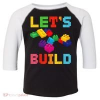 Block Brick Building LetS Build Master Builder Toys Kids Toddler Fine Jersey T-Shirt thumb 0