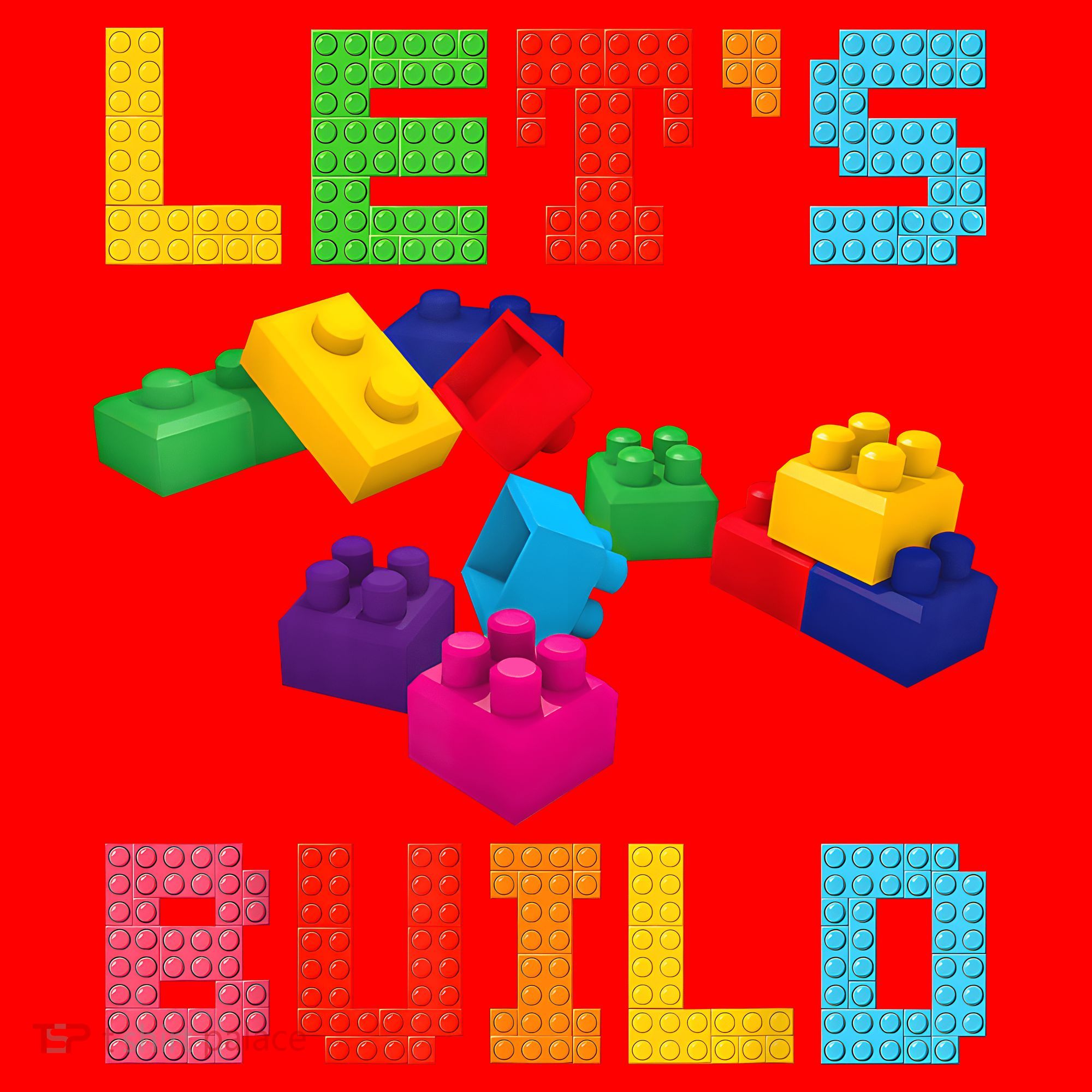 Block Brick Building LetS Build Master Builder Toys Kids Santa Hat