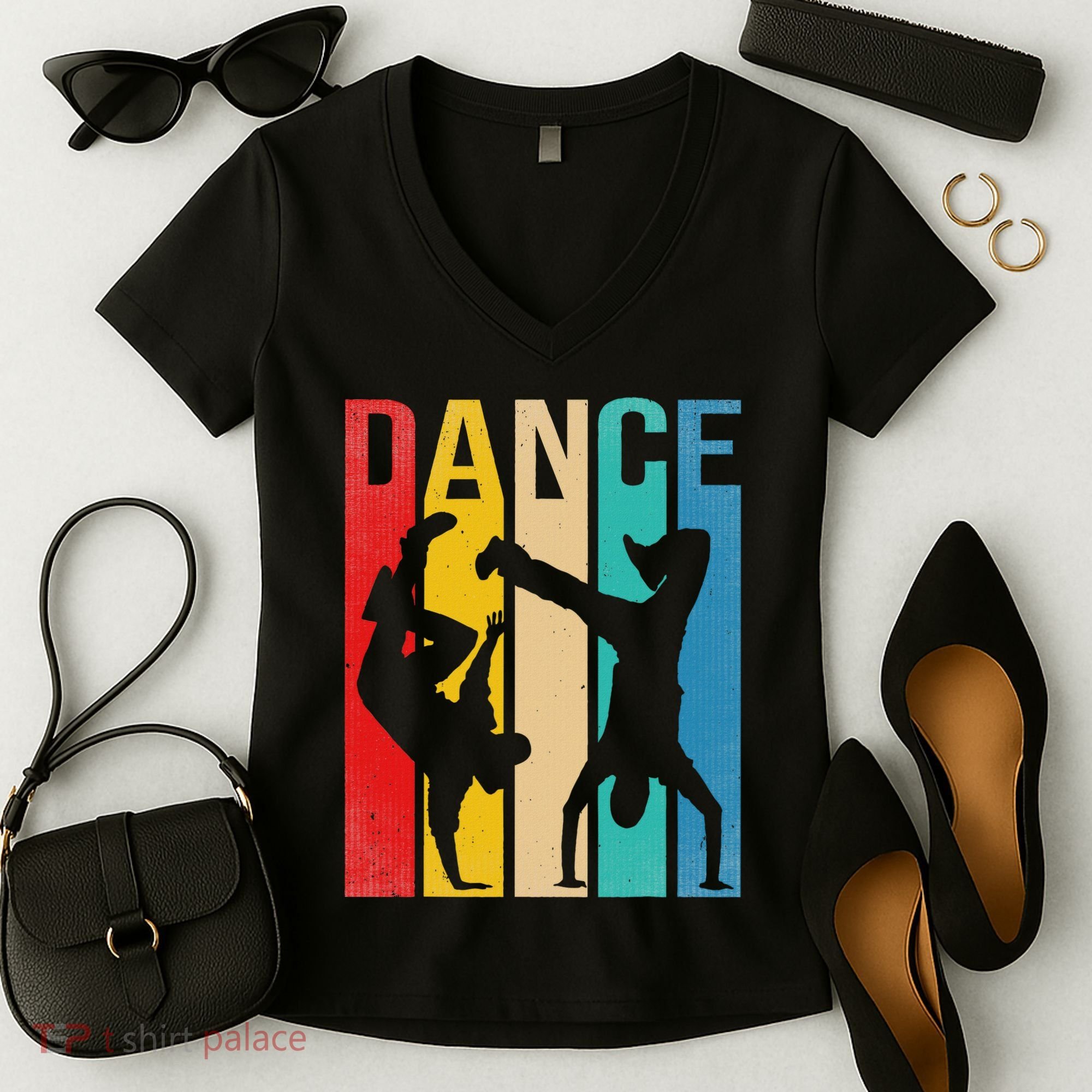Breakdancing B Boy Dance Breakdance Dancer Gift Women's V-Neck T-Shirt
