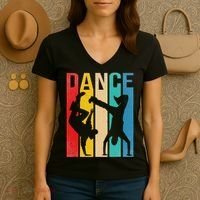 Breakdancing B Boy Dance Breakdance Dancer Gift Women's V-Neck T-Shirt thumb 3