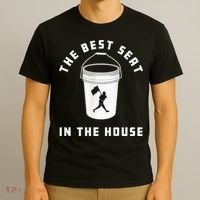 Baseball Bucket Baseball Lovers The Best Seat In The House T-Shirt thumb 3