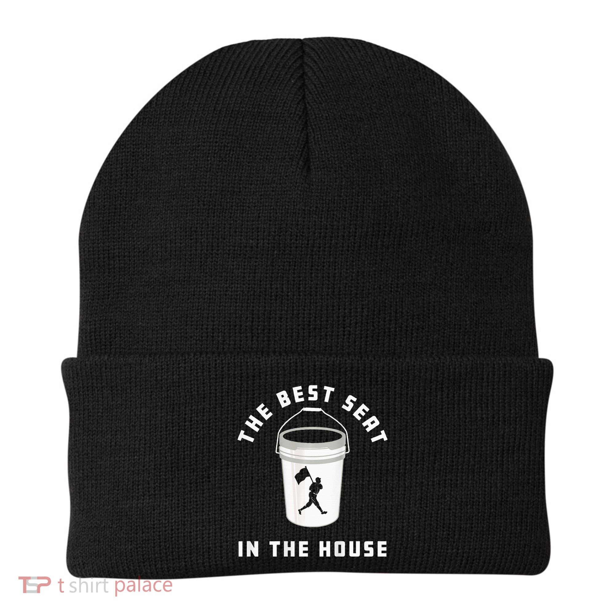Baseball Bucket Baseball Lovers The Best Seat In The House Beanie