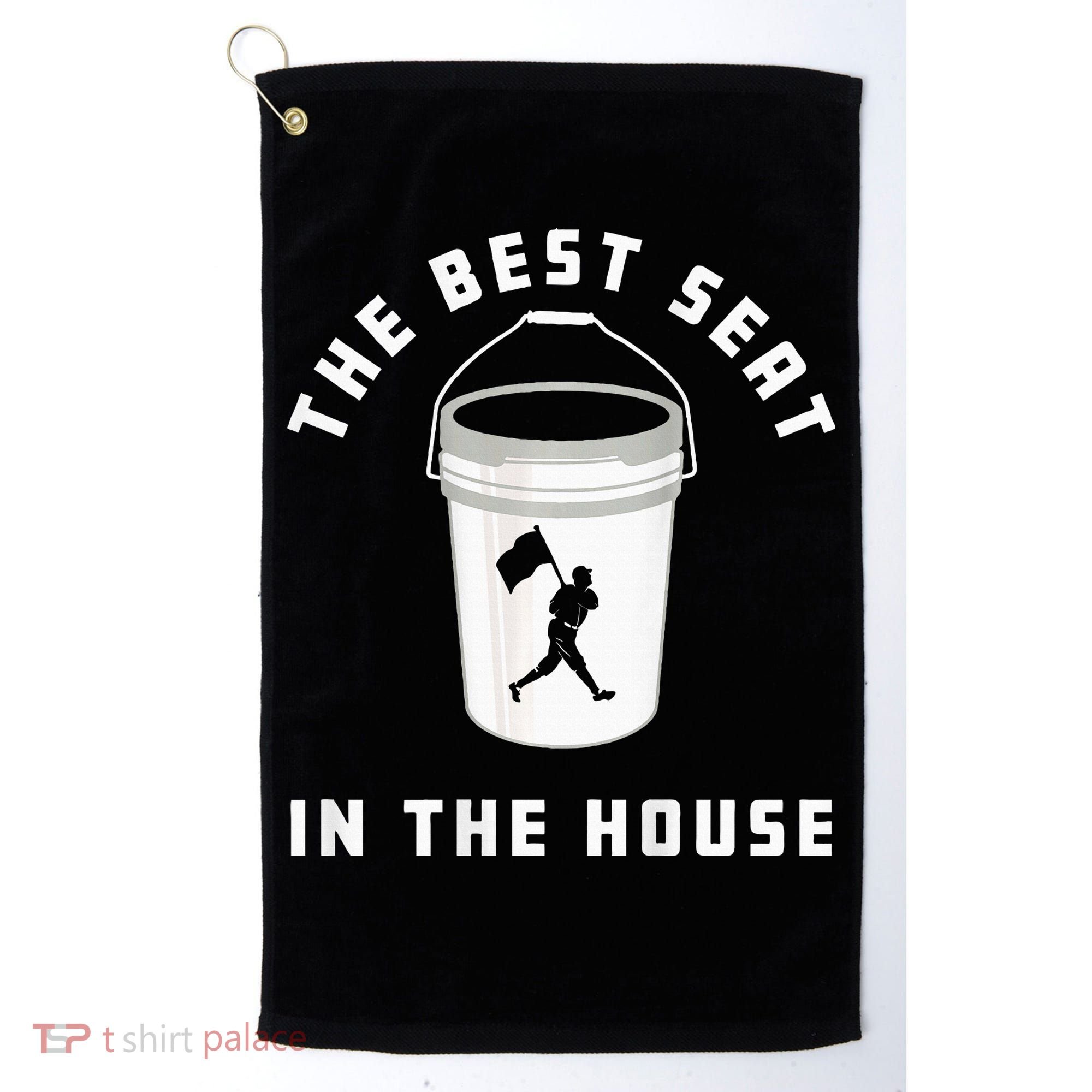 Baseball Bucket Baseball Lovers The Best Seat In The House Golf Towel
