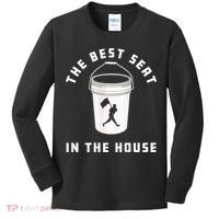 Baseball Bucket Baseball Lovers The Best Seat In The House Kids Long Sleeve Shirt thumb 0