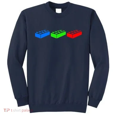 Building Blocks Bricks Master Builder Engineer Construction Sweatshirt