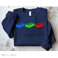 Building Blocks Bricks Master Builder Engineer Construction Sweatshirt thumb 2