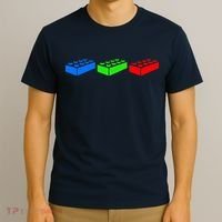 Building Blocks Bricks Master Builder Engineer Construction T-Shirt thumb 3