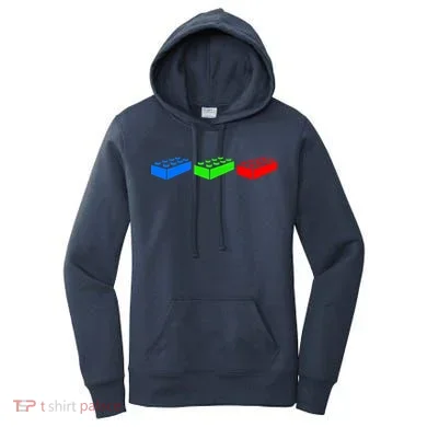 Building Blocks Bricks Master Builder Engineer Construction Women's Hoodie