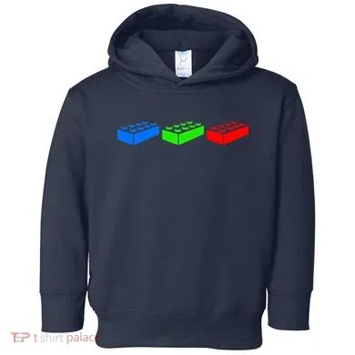 Building Blocks Bricks Master Builder Engineer Construction Toddler Hoodie