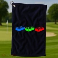Building Blocks Bricks Master Builder Engineer Construction Golf Towel thumb 1