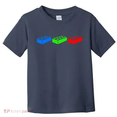 Building Blocks Bricks Master Builder Engineer Construction Toddler T-Shirt