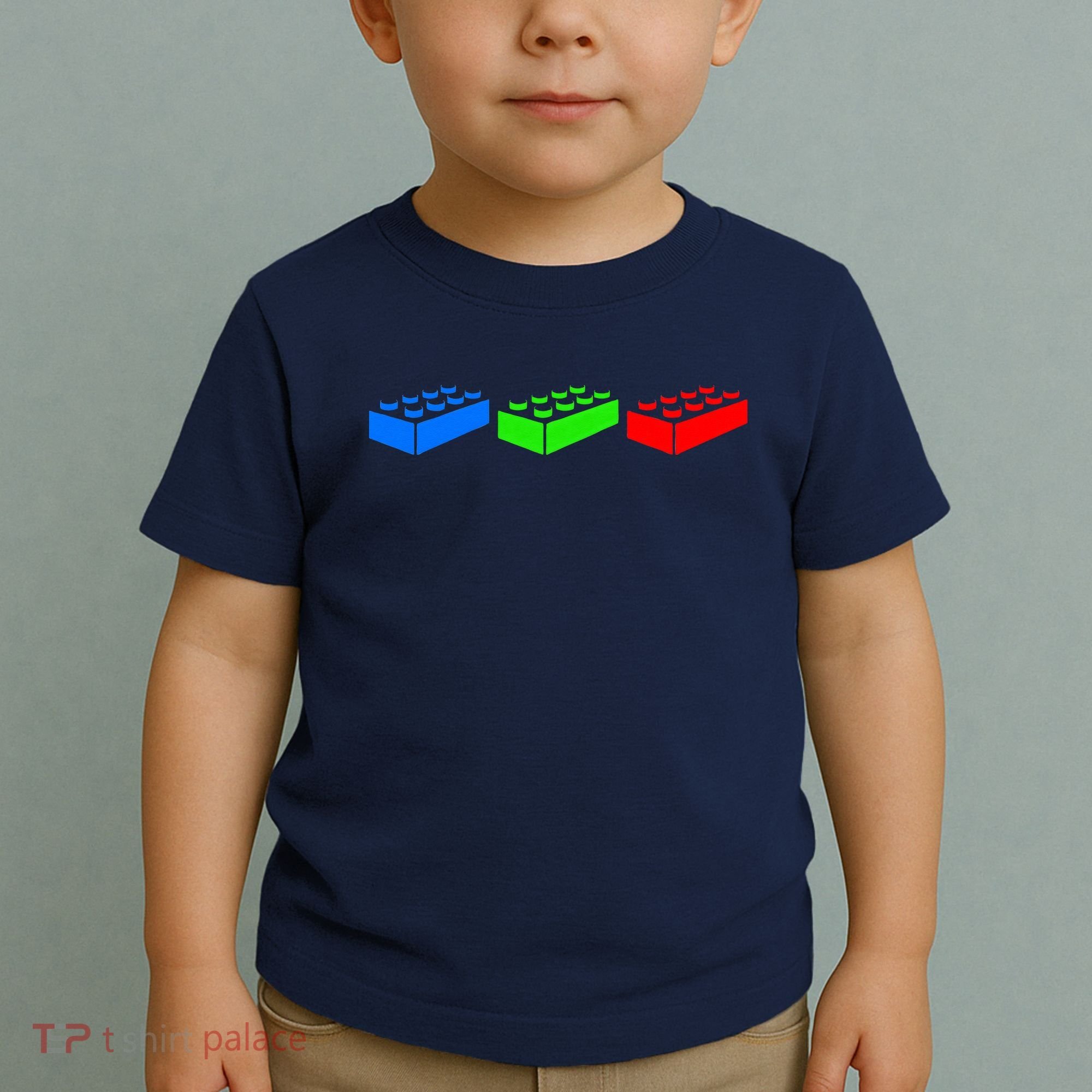 Building Blocks Bricks Master Builder Engineer Construction Toddler T-Shirt