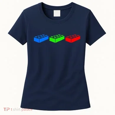 Building Blocks Bricks Master Builder Engineer Construction Women's T-Shirt