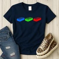 Building Blocks Bricks Master Builder Engineer Construction Women's T-Shirt thumb 3