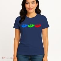 Building Blocks Bricks Master Builder Engineer Construction Women's T-Shirt thumb 4